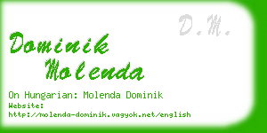 dominik molenda business card